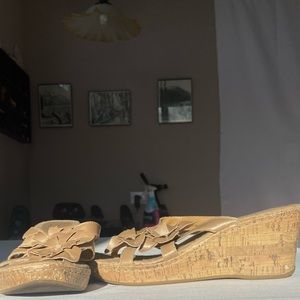 Floral Cork Wedges